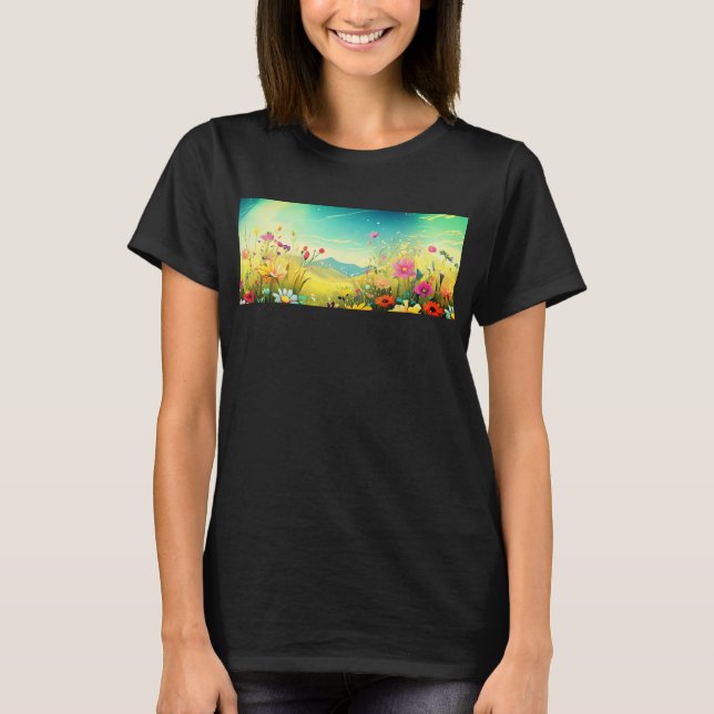 Colourful meadow T-Shirt (Front)