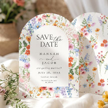 Colourful Meadow Wildflower Spring Wedding
