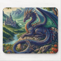 Colourful, Mediaeval Dragon castle