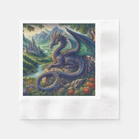 Colourful, Mediaeval Dragon castle