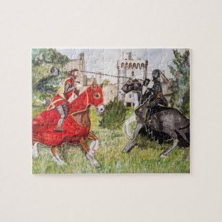 Colourful Mediaeval Joust Jigsaw Puzzle