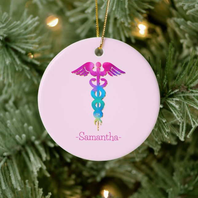 Colourful Medical Sign Ceramic Ornament (Tree)