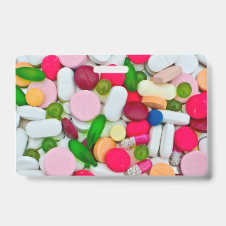 Colourful medicine Pills ID Badge