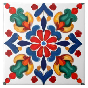Colourful,Mediterranean,mosaic, Ceramic Tile