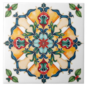 Colourful,Mediterranean,mosaic, Ceramic Tile