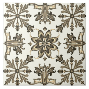 Colourful,Mediterranean,mosaic,green,neutral, Ceramic Tile