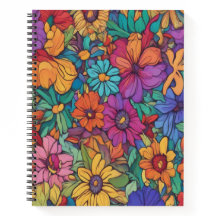 Colourful Melted Gold #52 - Spiral Notebook