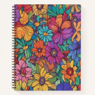 Colourful Melted Gold #52 - Spiral Notebook