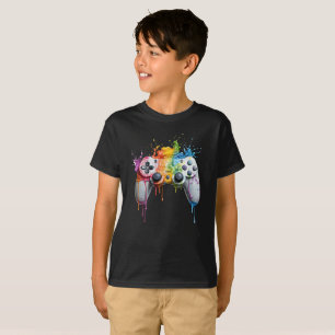 Colourful Melting Gaming Controller T-Shirt