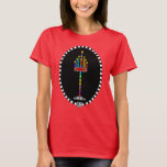 Colourful Menorah t-shirt<br><div class="desc">This lit and very colourful menorah is ready for Shabbat celebrations. Shabbat Shalom! ~ karyn</div>