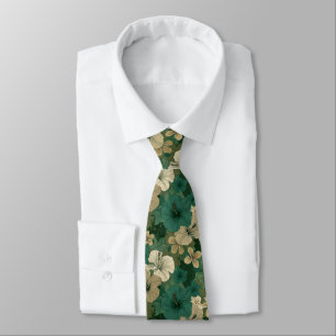 Colourful Mens Fashion Tropical Flower Tie