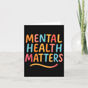 Colourful Mental Health Awareness S Card