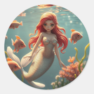 Colourful Mermaid Stickers
