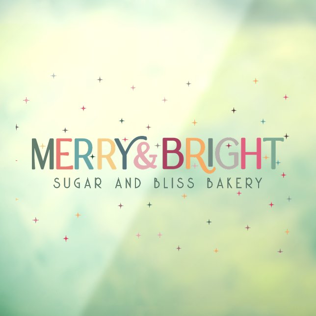 Colourful Merry and Bright Business Name  (Sheet 3)