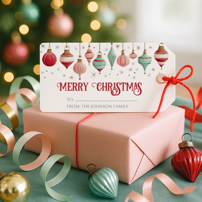 Colourful Merry Christmas Gift Tags (Creator Uploaded)