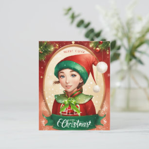Colourful Merry Christmas Greeting Card