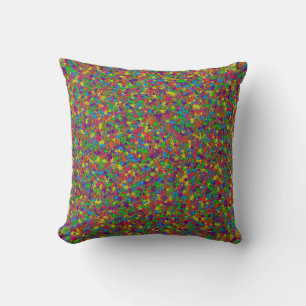 Colourful Metal Stars- Square Throw Pillow