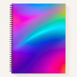 Colourful Metallic Foil Art Spiral Notebook