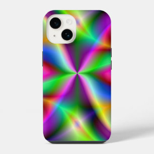 Colourful Metallic Fractal Lustre  iPhone 14 Case