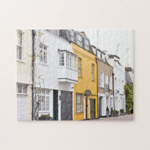 Colourful Mews Houses, London, England UK Jigsaw Puzzle