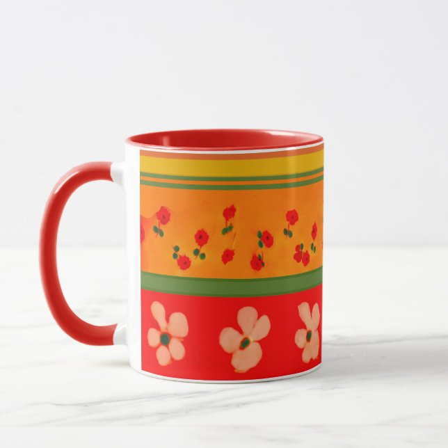 Colourful Mexican Coffee Mug Original Design (Left)