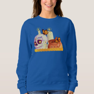 Colourful Mexican Day Of The Dead Sugar Skull Sweatshirt