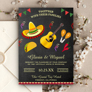 Colourful Mexican Fiesta Wedding Invitation