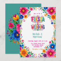 Colourful Mexican Floral Fiesta Wedding