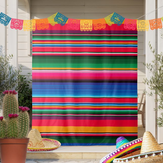 Colourful Mexican Serape Party Tapestry Backdrop (Creator Uploaded)