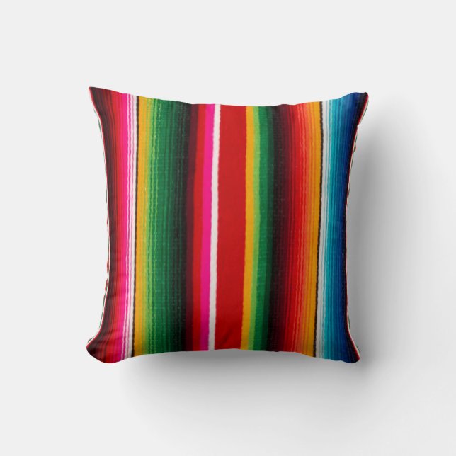 colourful mexican style cushion (Front)