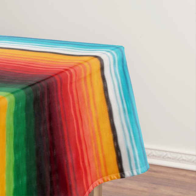 Colourful Mexican style Tablecloth (In Situ)