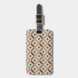 Colourful Mid Century decoration Luggage Tag