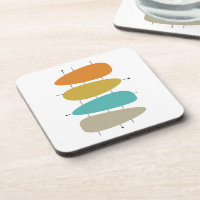 Colourful Mid Century Guitar Pick Shapes and Lines