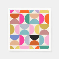 Colourful Mid Century Modern Abstract Pattern