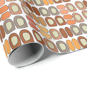 Colourful Mid Century Modern Geometric Wrapping Paper