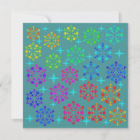 Colourful Mid Century Retro Pattern Art Design