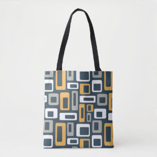 Colourful Mid Century style shapes Tote Bag