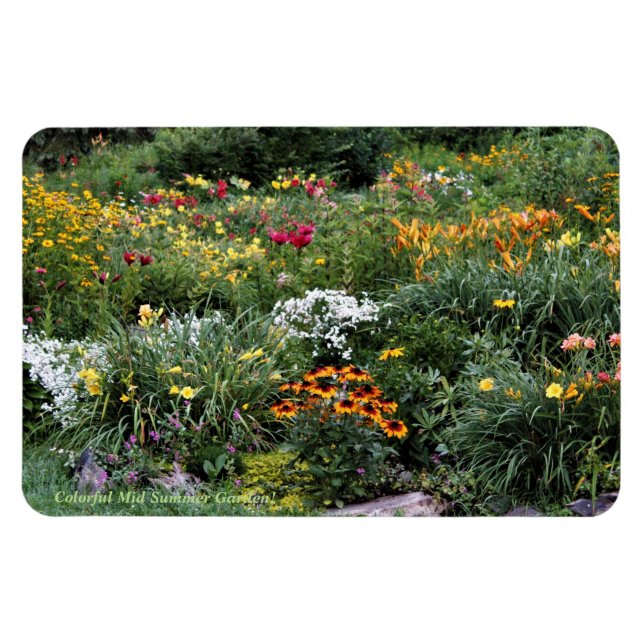 Colourful Mid Summer Gardens! Magnet (Horizontal)