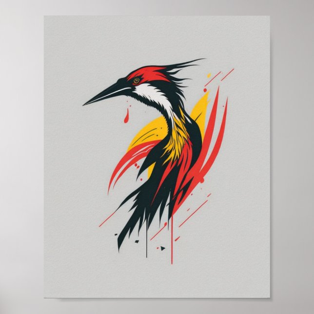 Colourful mime poster (Front)