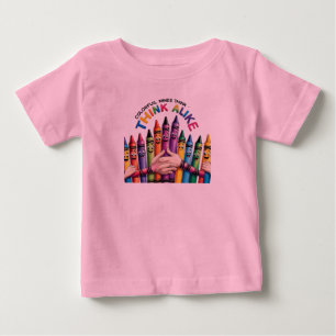 Colourful Mind Think – Creative Brain Inspirationa Baby T-Shirt