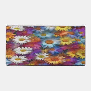 Colourful Mini Daisies - Desk Mat