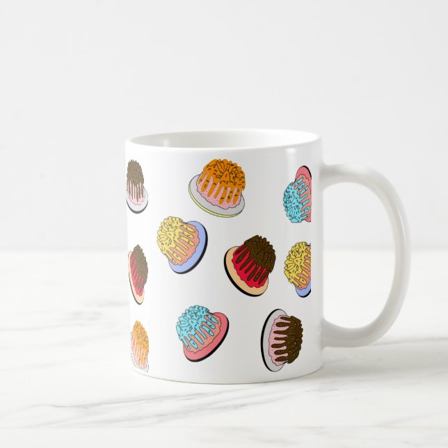 Colourful Mini Doughnut Pattern Mug (Right)