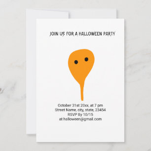 Colourful minimal add your text picture name invitation