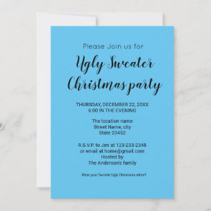 Colourful minimal add your text picture name invitation