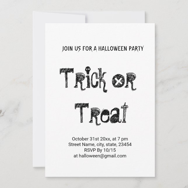 Colourful minimal add your text picture name  invitation (Front)