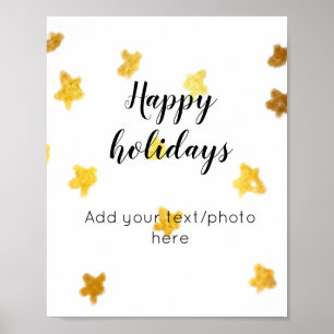 Colourful minimal add your text picture name poster