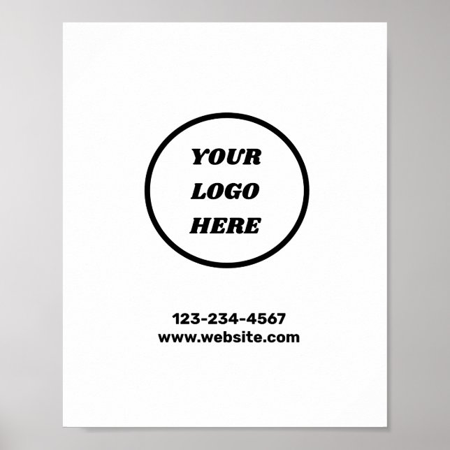 Colourful minimal add your text picture name  poster (Front)