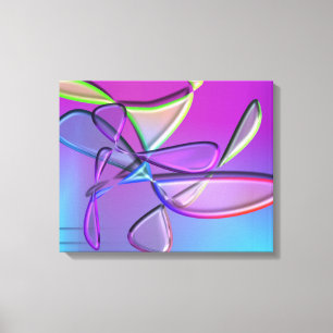 Colourful Minimalist Abstract Modern Art Canvas Print