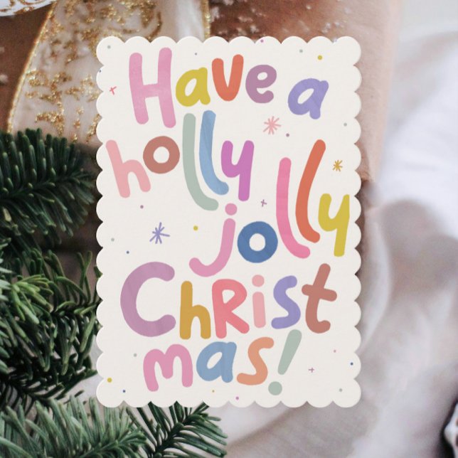 Colourful Minimalist Modern Christmas Holiday Card (Creator Uploaded)