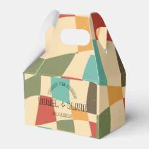 Colourful Minimalist Wedding Favour Boxes